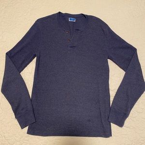 J Crew Men’s Two-Button Henley Shirt Sz M